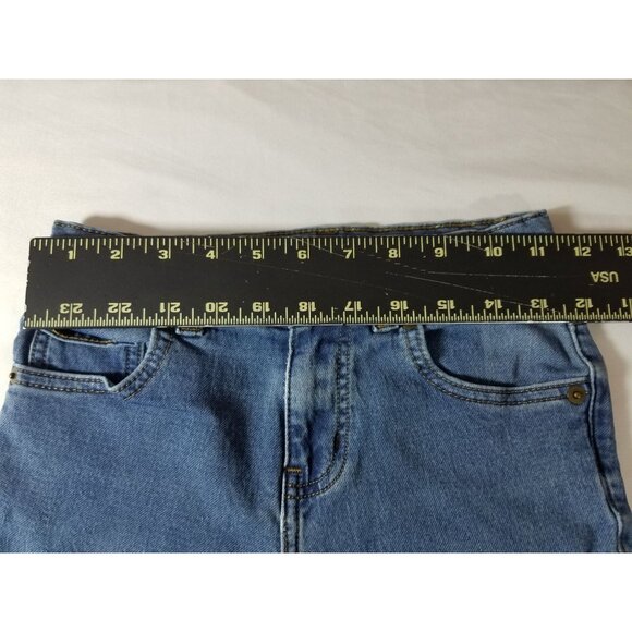 Wonder Nation Girls Jeans size 8 Blue skinny slim medium wash adjustable waist - Picture 14 of 16